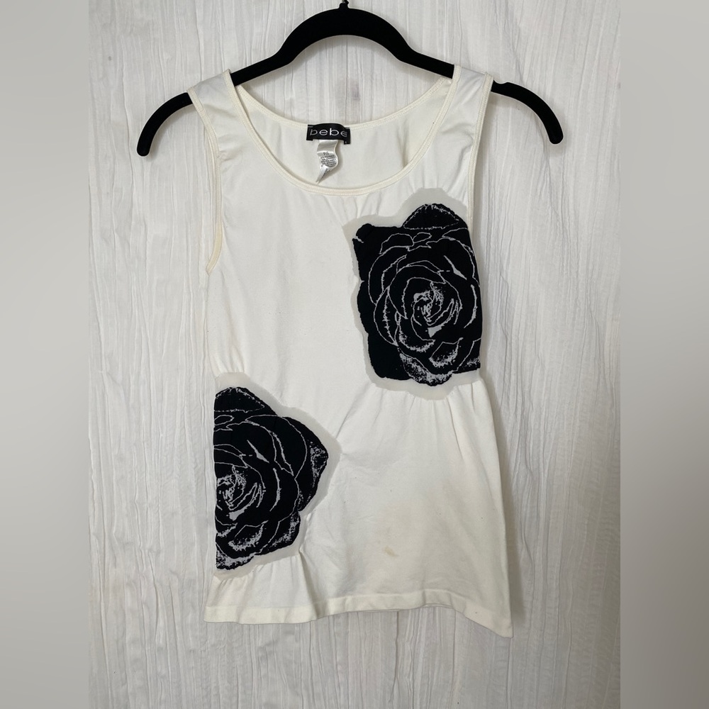 Vintage Bebe y2k rose tank